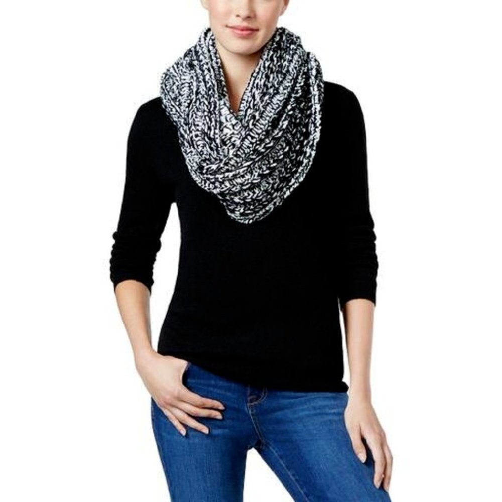 Charter Club Velvety Marled Chenille Infinity Scarf Retail $44.50